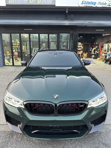 영종도 랩핑 BMW M5 비닐프로그 고틀랜드그린으로 옷갈아 입어 보자/인천고광택랩핑/ / 인천 중산동