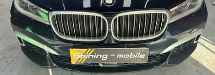 영종도 랩핑 BMW G11 7시리즈 / 비닐프로그유니콘실버/글라스틴트 레이니블루 썬팅/ 크롬죽이기 / 인천 중산동