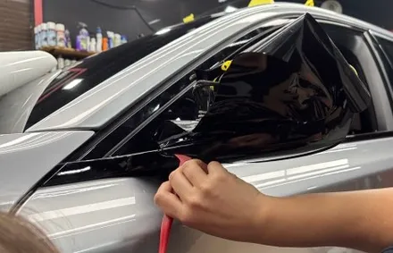 영종도 랩핑 BMW G11 7시리즈 / 비닐프로그유니콘실버/글라스틴트 레이니블루 썬팅/ 크롬죽이기 / 인천 중산동