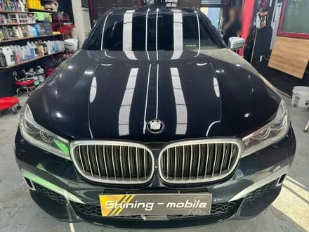 영종도 랩핑 BMW G11 7시리즈 / 비닐프로그유니콘실버/글라스틴트 레이니블루 썬팅/ 크롬죽이기 / 인천 중산동