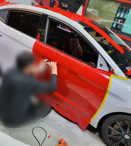 영종도 랩핑 루프스킨 & PPF 전문점 아반떼AD 전체랩핑 시공! / 인천 중산동