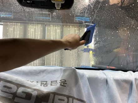 영종도 열차단썬팅 솔라가드 노블레스Z 벤츠C200 반사필름 시공 / 인천 중산동