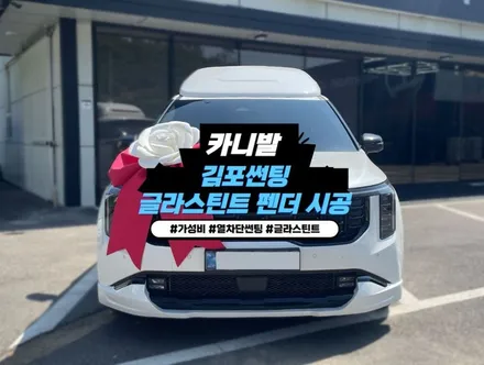 김포썬팅 카니발 가성비 좋은 글라스틴트 펜더 시공 / 경기 김포