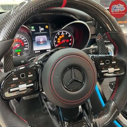 벤츠 W205 C클래스 C200 신형 AMG핸들 교체 / 19-20 AMG카본핸들 D컷 / 서울 용산 중구