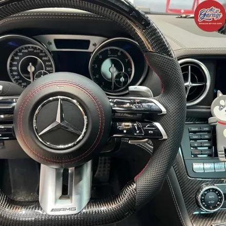 벤츠 r231 SL63AMG 최신형AMG핸들교체 / 잠자리AMG카본핸들 + LED퍼포먼스 적용 / 서울 용산 중구