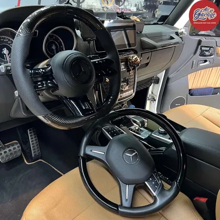 벤츠 W463 G바겐 G63 AMG 최신형 잠자리AMG카본핸들 교체로 실내 드레스업 / 서울 용산 중구