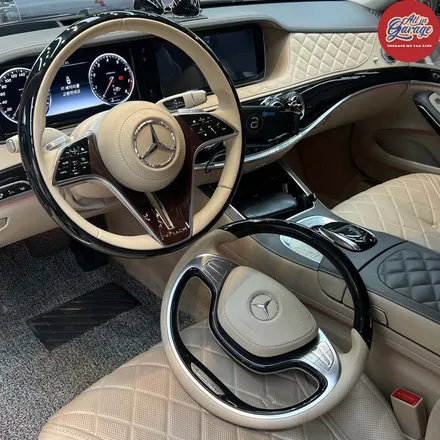 벤츠 W222 S600 마이바흐  최신형 마이바흐핸들 교체작업기 업그레이드된 실내 / 서울 용산 중구