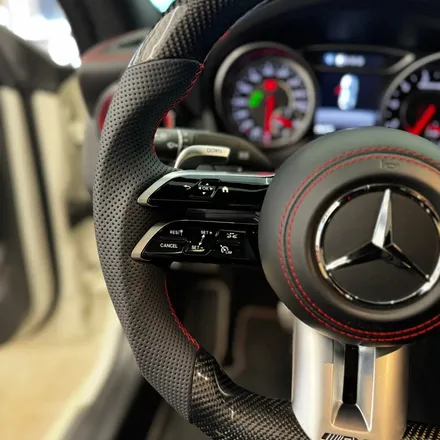 [올인게러지] 벤츠 C117 CLA45AMG 16년식 카본 잠자리 AMG핸들 레드라인 D컷 / 서울 용산 도원동