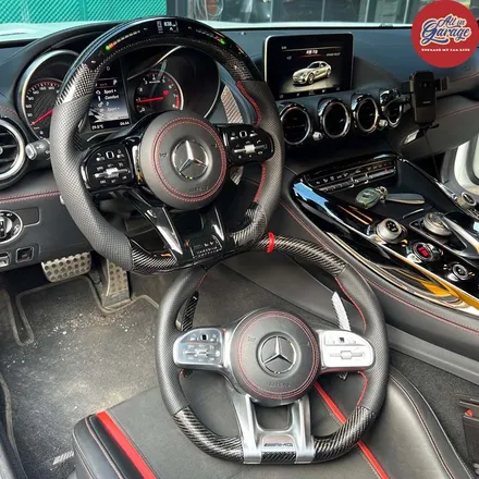 벤츠 AMG GTS 에디션1 모델  AMG핸들 LED퍼포먼스 카본D컷핸들 장착 / 서울 용산 중구