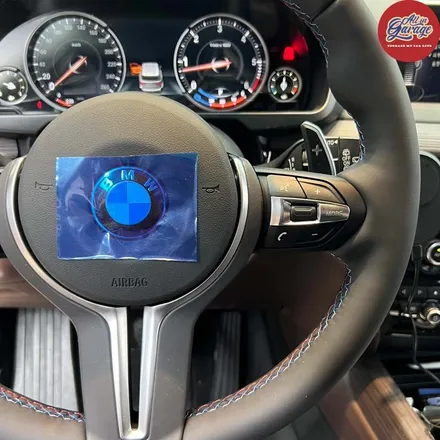 BMW F15 X시리즈 X5 M핸들 교체 , 순정열선핸들 ,순정레트로핏 / 서울 용산 중구