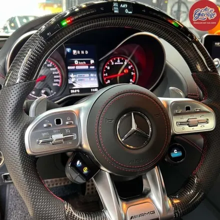 벤츠 AMG GT 2도어   AMG핸들 LED퍼포먼스 카본D컷핸들 장착 및 순정 어질리티셀렉트 이식 / 서울 용산 중구