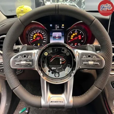 벤츠 W205 C220D / 신형벤츠AMG핸들 교체작업 및 무선카플레이 활성화 작업 / AMG핸들 / 서울 용산 중구