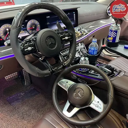 벤츠C257 CLS300D / 1920 벤츠 AMG핸들 카본D컷 교체 / 서울 용산 중구