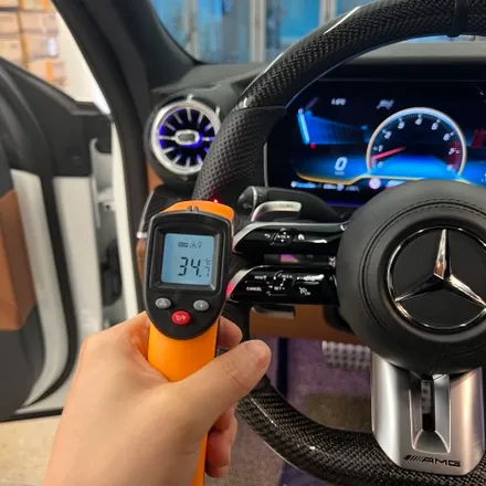 벤츠 GT43 AMG 잠자리핸들 순정형 카본D컷 교체했습니다 열선과 ACC 옵션모델 / 서울 용산 중구