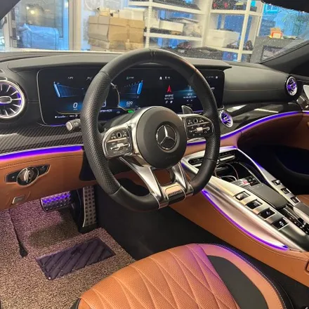 벤츠 GT43 AMG 잠자리핸들 순정형 카본D컷 교체했습니다 열선과 ACC 옵션모델 / 서울 용산 중구