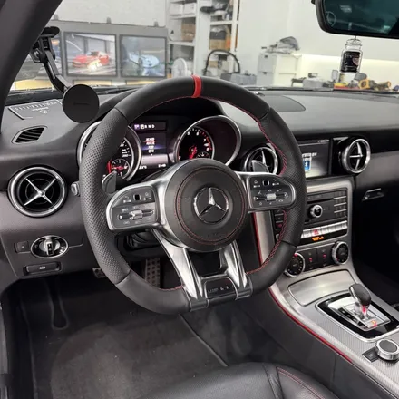 [올인게러지] 벤츠 R172 SLC43AMG 신형 AMG핸들 튜닝 순정형 & 레드라인포인트 / 서울 용산 도원동