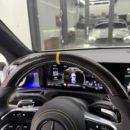 [올인게러지] 벤츠 C118 CLA45S 2023년식 최신형 카본 잠자리AMG핸들 + OLED 어질리티셀렉트 장착 및 코딩했습니다 / 서울 용산 도원동