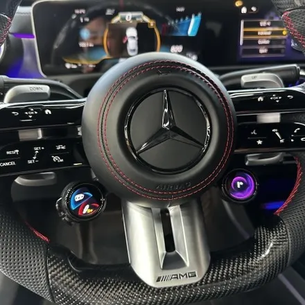 [올인게러지] 벤츠 C118 CLA45S 2020년식 최신형 카본 잠자리AMG핸들 레드라인 포인트 + OLED 어질리티셀렉트 장착 및 코딩했습니다 / 서울 용산 도원동