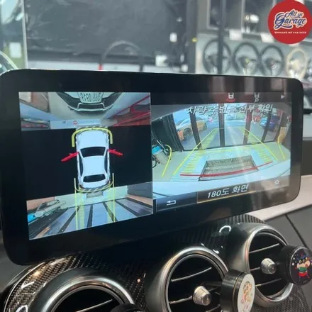 벤츠 W205 C63 S AMG 세단  신형 AMG핸들 교체  안드로이드 올인원 교체 작업 / 서울 용산 중구