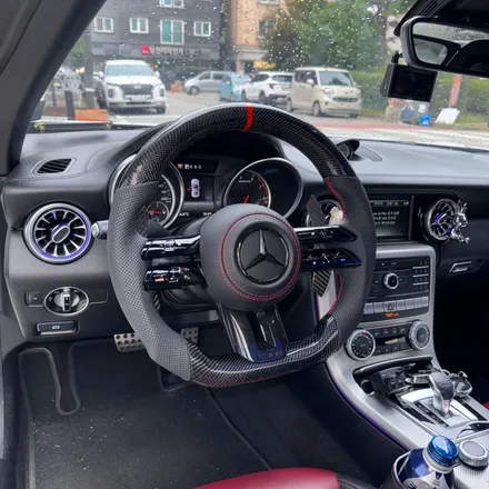 [올인게러지] 벤츠 R172 SLC43AMG 17년식 최신형 카본 잠자리 AMG핸들 레드라인 포인트 / 서울 용산 도원동