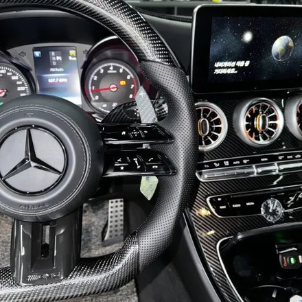 [올인게러지] 벤츠 W205 C200 쿠페 최신형 카본잠자리핸들 교체 + 1,2열 송풍구 엠비언트 시공 완성! / 서울 용산 도원동