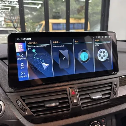 [올인게러지] BMW E84 X1 F바디 M핸들 + 안드로이드 12.3인치 모니터 완벽 컨버젼! / 서울 용산 도원동