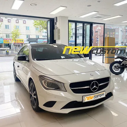 올인게러지 벤츠 w117 cla200d 2016 모델 amg신형핸들.amg카본핸들 신형개조 작업 / 서울 용산 도원동