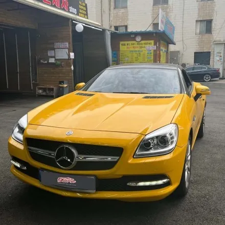 벤츠 R172 SLK200 신형 AMG카본핸들 교체 실내변화 튜닝 순정레트로핏 컨버젼 / 서울 용산 중구