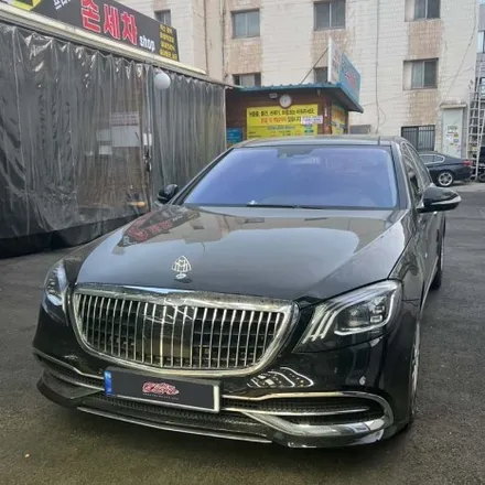 벤츠 W221 S클래스 마이바흐 핸들 교체  신형개조 순정레트로핏 드레스업 튜닝 / 서울 용산 중구