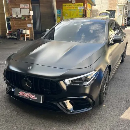 벤츠 C118 CLA45S amg AMG카본D컷핸들교체 , 실내의 변화 기능업그레이드 / 서울 용산 중구