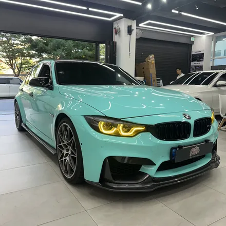 BMW F80 M3 LED퍼포먼스카본핸들 D컷 교체시공했습니다 / 서울 용산 도원동