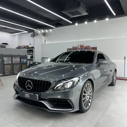 [올인게러지] 벤츠 W205 C200 쿠페 최신형 카본잠자리핸들 교체 + 1,2열 송풍구 엠비언트 시공 완성! / 서울 용산 도원동