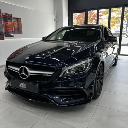 [올인게러지] 벤츠 C117 CLA45AMG 2016 최신형 잠자리AMG핸들 블랙 가죽버전 튜닝 / 서울 용산 도원동
