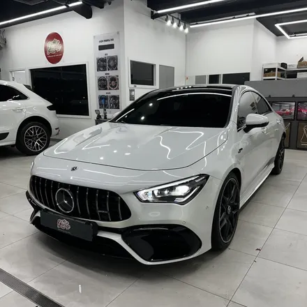 [올인게러지] 벤츠 C118 CLA45S 2023년식 최신형 카본 잠자리AMG핸들 + OLED 어질리티셀렉트 장착 및 코딩했습니다 / 서울 용산 도원동