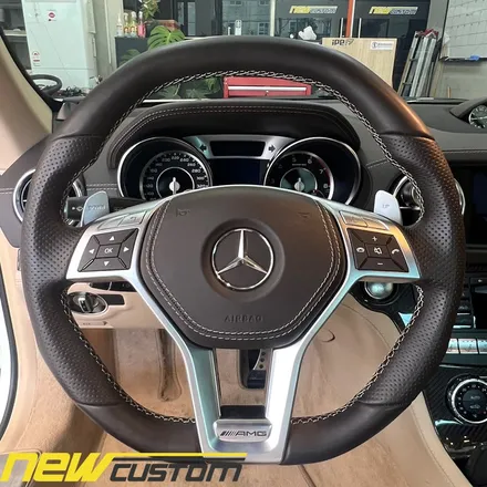[올인게러지] 벤츠 r231 SL63AMG 신형AMG핸들교체&카본핸들.베이지잠자리핸들.AMG잠자리핸들 컨버젼 / 서울 용산 도원동