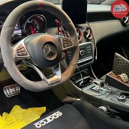 [올인게러지] 벤츠W176 A45AMG / 신형AMG핸들 교체  / AMG카본핸들  / LED퍼포먼스핸들  / 벤츠신형핸들 / 서울 용산 중구