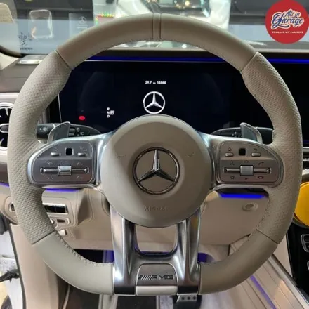 벤츠 W463 21년식 G63AMG 베이지 AMG카본핸들 및 순정어질리티셀렉트 활성화 작업 핸들 디자인변경 / 서울 용산 중구