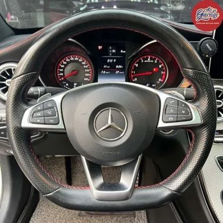 벤츠 W205 C43AMG 세단/ 신형벤츠AMG카본LED퍼포먼스핸들 교체작업 / AMG핸들 / 서울 용산 중구