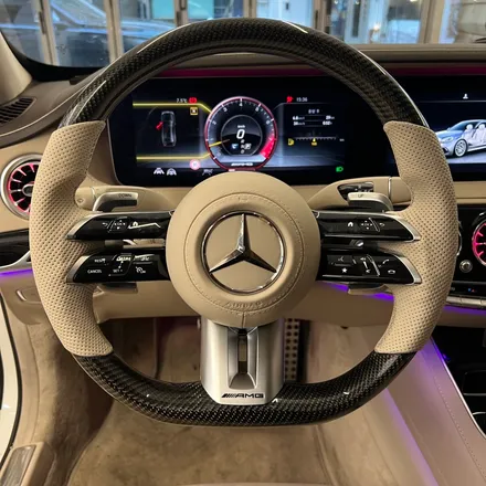 벤츠 W222 S63AMG 후기형 잠자리카본핸들 교체했습니다 ACC 열선 / 서울 용산 중구