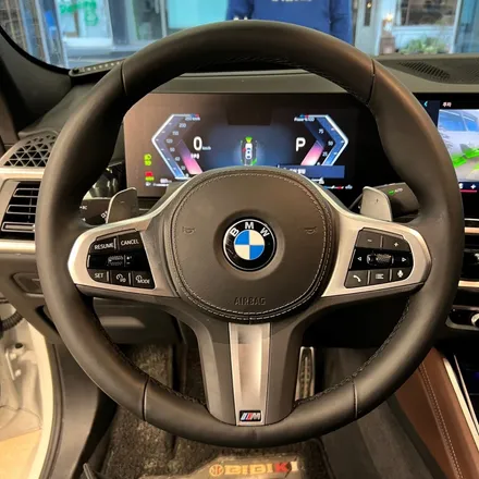 BMW G05 X5 G바디 M카본핸들 D컷디자인으로 교체하다 / 서울 용산 중구