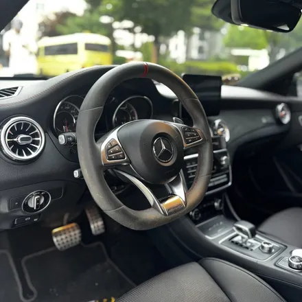 [올인게러지] 벤츠 A45AMG 신형 올블랙 AMG카본핸들 레드라인 포인트 튜닝 완성! / 서울 용산 도원동