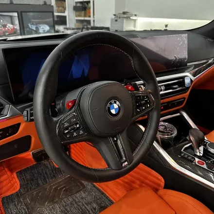 [올인게러지] BMW G82 M4컨버터블 오렌지컬러 M카본 D컷핸들 LED퍼포먼스 적용 / 서울 용산 도원동