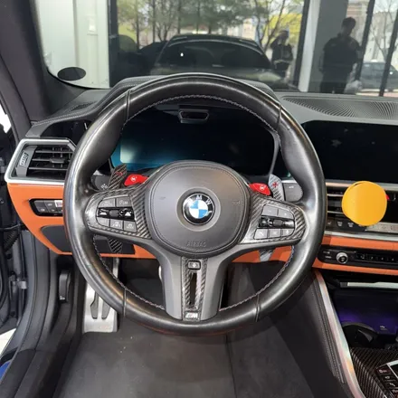[올인게러지] BMW G82 M4 정품 M카본핸들 D컷 LED퍼포먼스 교체시공했습니다 . 페리컨버젼 / 서울 용산 도원동
