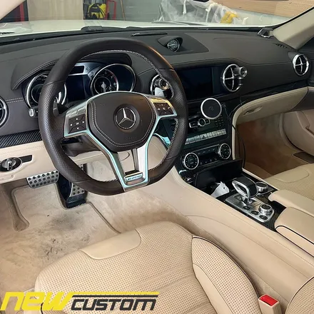 [올인게러지] 벤츠 r231 SL63AMG 신형AMG핸들교체&카본핸들.베이지잠자리핸들.AMG잠자리핸들 컨버젼 / 서울 용산 도원동