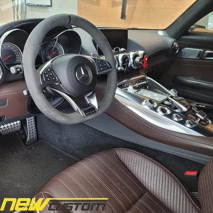 [올인게러지] 벤츠 amg gt 신형핸들교체, amg카본핸들 , 신형amggt ,amggt카본핸들교체,벤츠신형컨버젼작업 / 서울 용산 중구