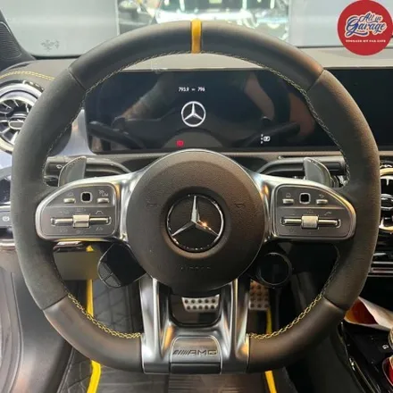 벤츠 C118 CLA45S amg AMG카본D컷핸들교체 ,  실내의 변화 기능업그레이드 / 서울 용산 중구