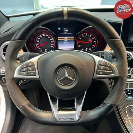 벤츠 W205 C63 S AMG 세단  신형 AMG핸들 교체  안드로이드 올인원 교체 작업 / 서울 용산 중구