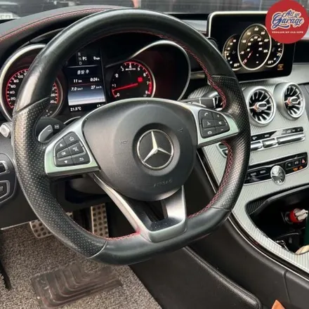 벤츠 W205 C43AMG 세단/ 신형벤츠AMG카본LED퍼포먼스핸들 교체작업 / AMG핸들 / 서울 용산 중구