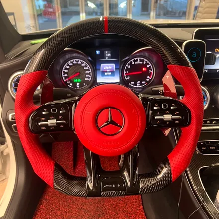 벤츠 W205 C63AMG쿠페 1920 벤츠 AMG핸들 카본D컷스타일로 교체 / 벤츠 / C-클래스 W205 / 서울 용산 중구
