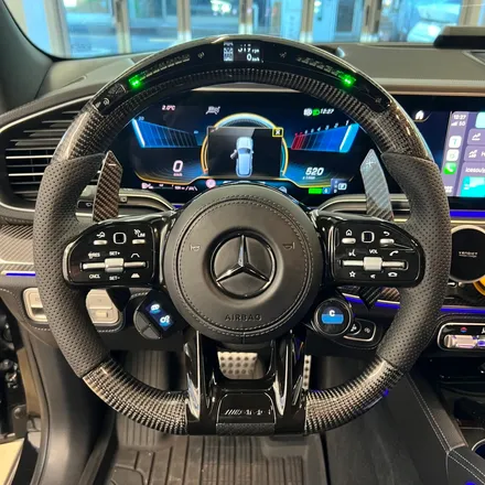 벤츠 [W167] GLE53 AMG 카본핸들 LED퍼포먼스 D컷 어질리티셀렉트 이식작업 / 벤츠 / GLE-클래스 W167 / 서울 용산 중구